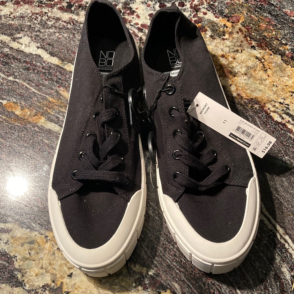 No Boundaries Black and White Sneakers